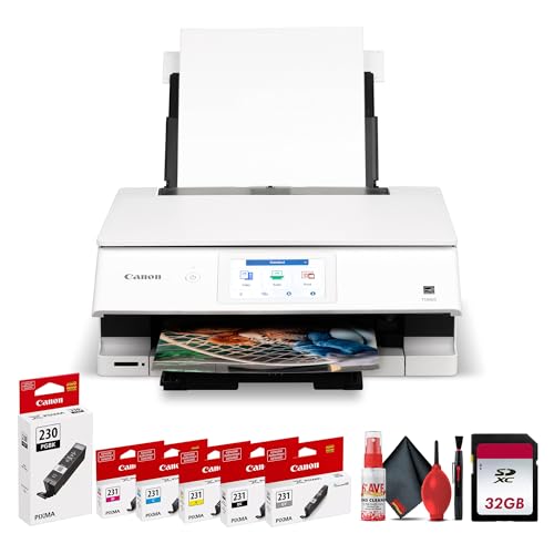 Canon PIXMA TS8820 Wireless All-in-One Inkjet Printer | Print Copy...