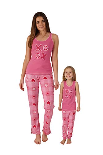 Munki Munki Women's Mommy & Me Tank and Pant 2-Piece Pajama Set