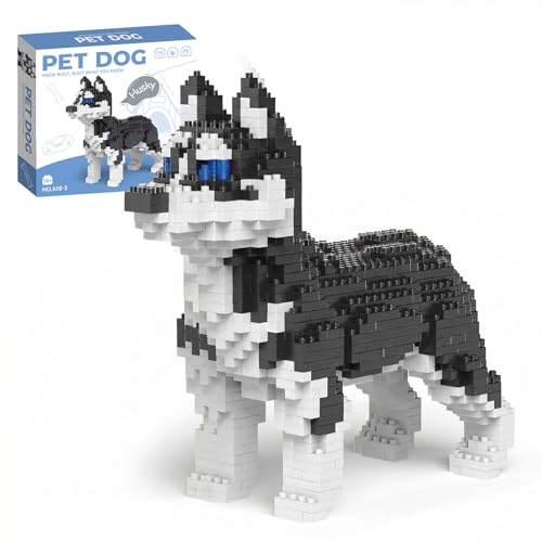 Imagen de 860 piezas Husky Siberiano Micro Bloques De Construcción