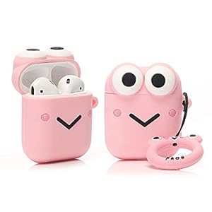 TAOCHEN Cartoon Case Compatibel Met AirPods 2 & 1 – Schokbestendig Volledige Bescherming Zacht Siliconen Opladen Fun…