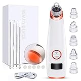 ❤[Sicher und effektiv] - Bestanden nach UL, FCC, FDA, CE, RoHS. Reinigen Sie die Mitesser gründlich mit einem physischen, effektiven, nicht reizenden, schmerzlosen Vakuumsauger. Das Mittel zum Entfernen von Vakuummitessern besteht aus ungiftigem ABS-Material, das die Biomechanik simuliert, Schmutz aus den Poren entfernt und chemische Dornen vermeidet und die Haut nicht chemisch schädigt. Hartnäckige Mitesser effektiv und sicher loswerden, Ihre Haut kann erheblich verbessert werden.