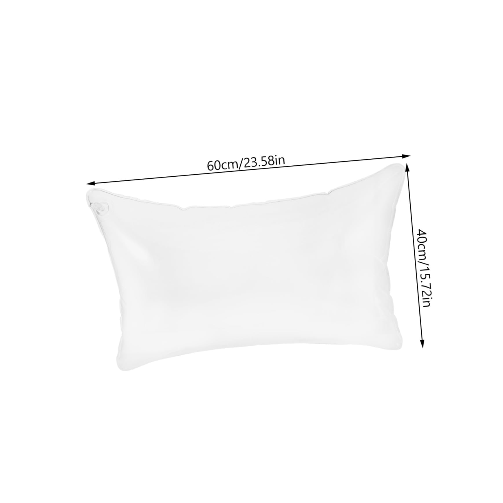 Zerodeko 4 Pièces Oreiller Long Gonflable Équipement De Camping Canapé Oreiller De Camping Coussin Gonflable Coussins Gonflables D'extérieur Coussin Transparent Coussin De Camping PVC