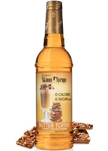 image for Jordan's Skinny Syrups Sugar Free Butter Toffee Coffee Syrup 750 mL Bo