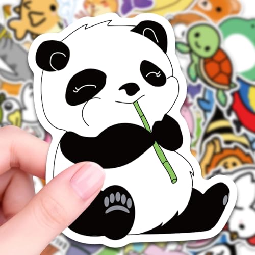 100 Waterproof Vinyl Animal Stickers for Kids, Cute Water Bottle Waterproof Laptop Stickers for Students Gifts Classroom Teacher Prizes Stocking Stuffers Sticker Pack for Kids Girls Teens(Animal-1) - image 2