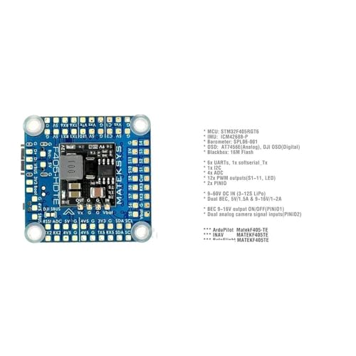 Controlador de Vuelo F405-HDTE 3-12S ICM42688P Gyro Dual BEC miniatura 3
