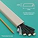 D-Line TV Wall Mount Cord Hider, Hide Mounted TV Cables, Wire Covers, Self Adhesive Cover for Cords, Paintable, Low Profile, Seamless Cable Raceway - 2X 2.36in W x 0.59in H x 15.7in L - Beige