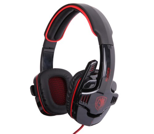 Sades® SADES Professional USB PC Gaming Headset with Mic & Remoter (SA-901 Black + Red) Sades® SADES Professional USB PC Gaming Headset with Mic & Remoter (SA-901 Black + Red)