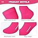 Haysandy 12 Pairs Youth Socks Bulk Soccer Football Softball Baseball Socks for Athletic Girls Kids Youth Adults Team Sport(Hot Pink,M)