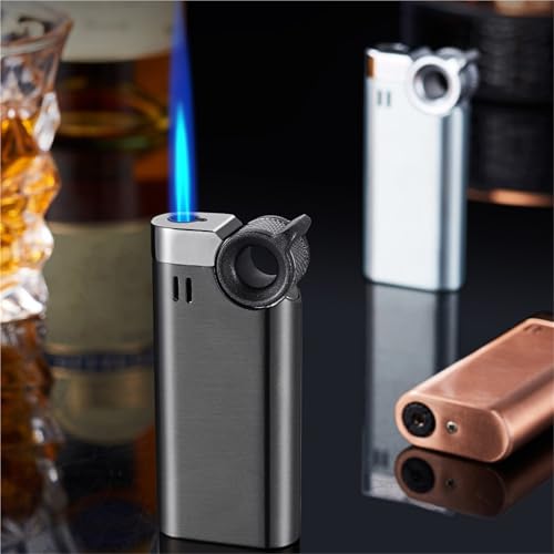 Encendedor portátil resistente al viento de llama ajustable recargable para barbacoa 3