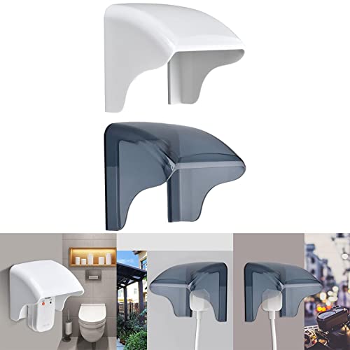 Image of VELURA Outdoor Socket Waterproof Box Electrical Outlet Cover for Workshop White|Switch Plates & Outlet Covers| Home Improvement |Home & Garden