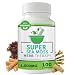 Herb Therapy Sea Moss Plus (100 Capsules) 1500 Milligrams of Irish Sea Moss Bladderwrack Burdock Root. Vegan Alkaline Supplements Non-GMO Thyroid Support Keto Detox Joint Support No Fillers