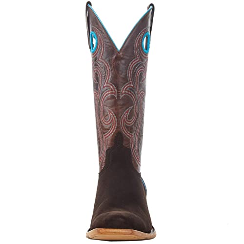 Macie Bean Women`s Top Hand Chocolate Suede 13in. Bone Explosion Boot2