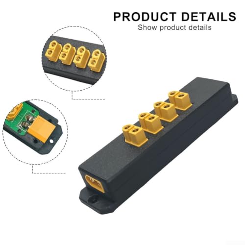 Placa de distribución XT60 de 2000W para evitar caídas de voltaje en coches RC 4