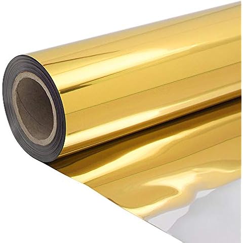 ANMINY 3.3x32.8ft Aisle Runner Mirror Rugs Roll Double Sided Bright Reflective Decorative Carpet for Romantic Wedding Birthday Graduation Party Ceremony Event Home Indoor Decor - Gold/Silver Cover