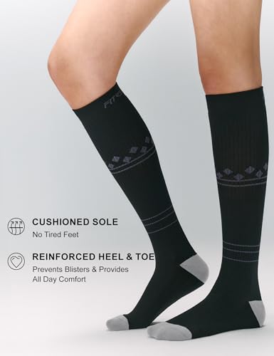 Image of FITRELL 3 Pairs Compression Socks for Women and Men 20-30mmHg-Circulation Support Socks