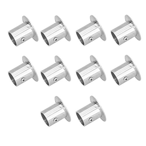 Miniatura 3 de Base De Tubería De Brida De 10 Conjuntos, Soporte Con Brida De Acero Inoxidable, Estructura Estable, Para Cama, Armario, Armario, Armario, Escritorio 25 Brida De Pierna Alta