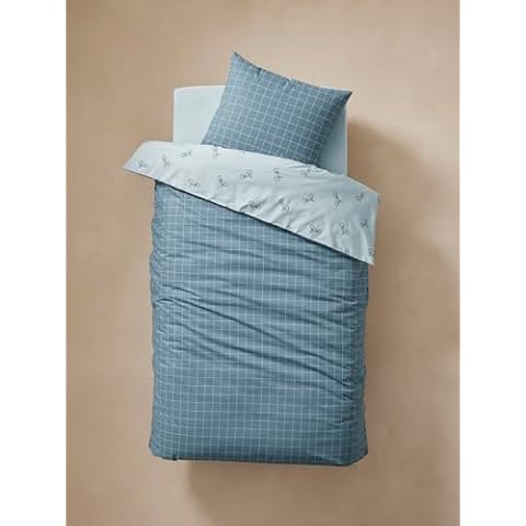 Housse de Couette VERTBAUDET Carreaux et Velos Cover