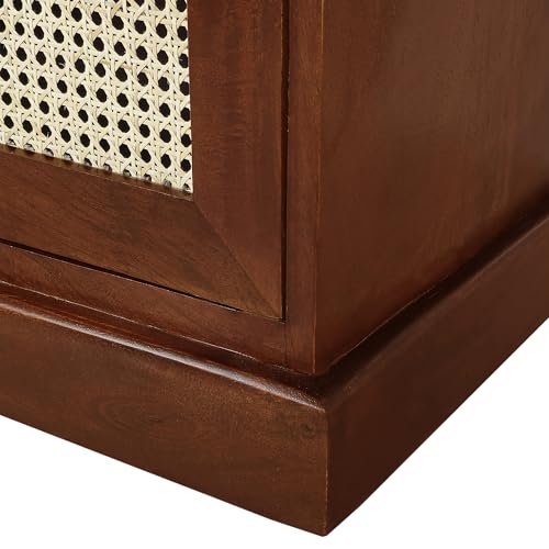 Image of The Attic Ardenwood Classic Cane Door Sideboard, Wooden Sideboard Cabinet, Cane Door Sideboard, Honey Cane