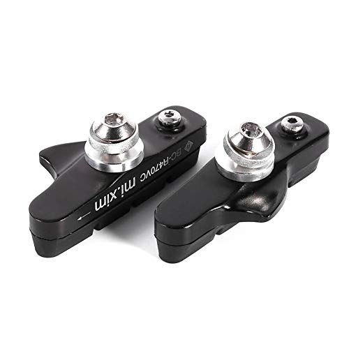 Road Brake Pad Blocks BMX Mountain Bike V Brake Pads ycle Brake Blocks 2pcs Aluminium Alloy Road Brake Shoes Drawer Style Brake Pads replacement for Mountain Bike ycle Cycling(Black) - Image 4