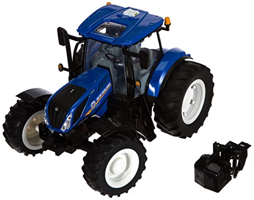 TOMYBritains 43156A1 New Holland, T7.270 Kinder Traktor mit Sound und Licht mit Schaufel zum Anstecken Traktor mit… – Bild 4