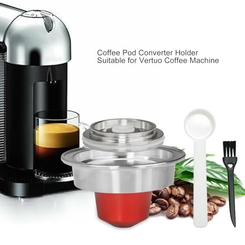 Adaptateur de dosettes de café réutilisable en acier inoxydable pour machine à café domestique - 4