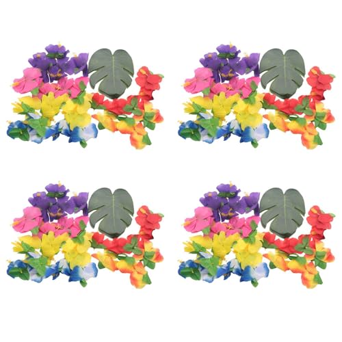 Fournitures de décoration de fête tropicale et feuilles de simulation pour soirée luau - 2