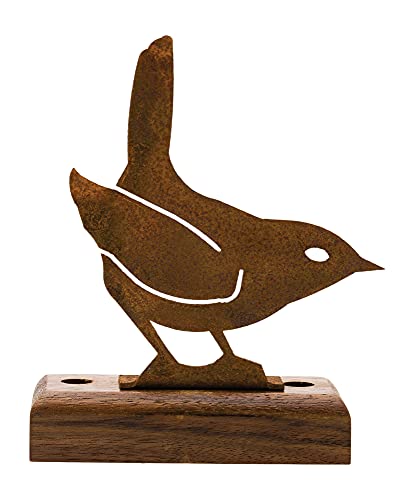 Elegant Garden Design ELEGANTB702 Winter Wren Bird Silhouette