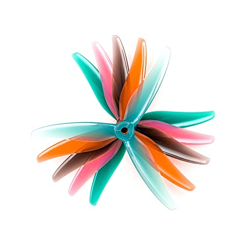 51466 MCK V2 3 PC プロペラ 5 インチ RC FPV レーシングおよびフリースタイル ドローン DIY パーツと互換性あり(12PAIRS MIXED COLOR)