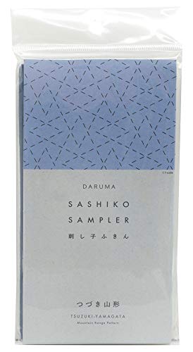 Image of DARUMA Sashiko Sampler Original Cloth Navy Color (Mountain Range)