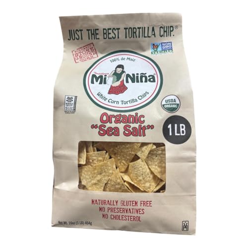 Mi Niña Organic White Corn Tortilla Chips, Sea Salt, 454g image 3