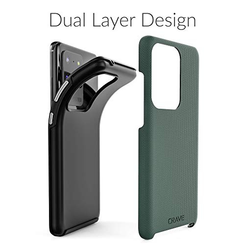 Image of Crave Dual Guard for Samsung Galaxy S20 Ultra Case - Forest Green | Designed for the Samsung Galaxy S20 Ultra (6.9 inch) with Wireless Charging Compatibility and a Textured Grip