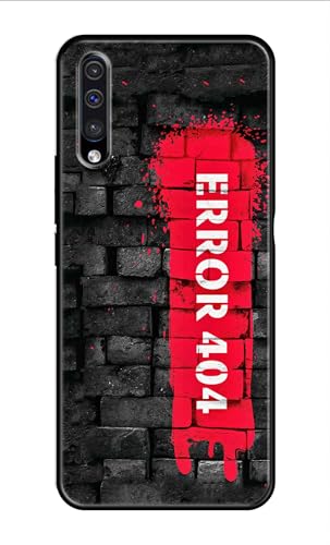 Image of Metal TPU Printed Back Cover for Samsung Galaxy A30s (Error 404) 360 Degree Protection | Camera Protection -25092024(AR)
