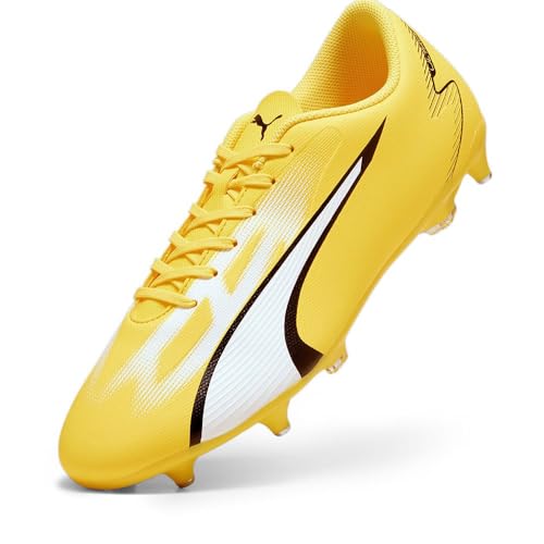 PUMA Ultra Play Mxsg Chaussures de Sport Unisexes pour Adulte, Jaune/Blanc/Noir (Yellow Blaze Puma White Puma Black), 43 EU
