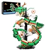 【Drachenbauset mit 7 Dragon Balls】 Zusätzlich zu diesem Dinosaurier-Bausteinset haben wir sieben leuchtende Dragon Balls beigelegt, die Sie in die Welt des Anime entführen und sich auf Abenteuer an der Seite des Drachen begeben. Mit einer Länge von 49,6 Zoll wirkt dieser Drache noch realistischer und imposanter. Schalten Sie es ein und lassen Sie dieses Drachen-Bausteinset Ihren Abenden eine coole Note verleihen.