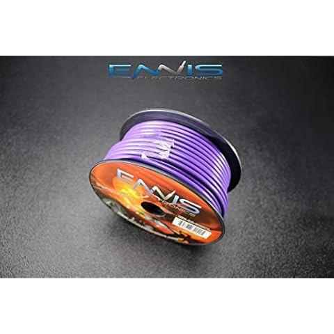 12 Gauge Wire Purple by ENNIS ELECTRONICS 100 FT Spool Primary Automotive AWG Copper CLAD Cover