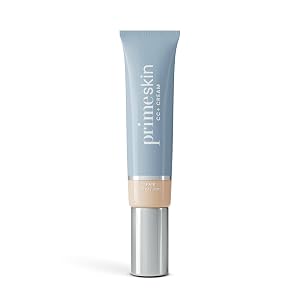 Prime Prometics PrimeSkin CC Cream for Mature Women Lightweight Liquid-to-Powder Foundation Blurs Pores Covers Age Spots Crease-Free Hydrating