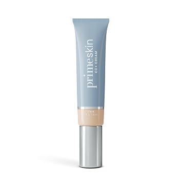 Prime Prometics PrimeSkin CC+ Cream for Mature Women Lightweight Liquid-to-Powder Foundation Blurs Pores & Covers Age Spots Crease-Free, Hydrating & Soft-Matte Finish for Sensitive Skin Fair