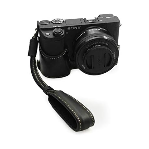 kinokoo Bottom Case for SONY A6400 A6100 Protective Cover Hand Grip Case, Sony Alpha 6100/ILCE-6100 Case (black-set) Cover