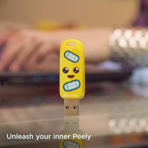 Image of SanDisk Peely Edition USB - Fortnite, 128GB, Up to 130MB /s, 5Y Warranty