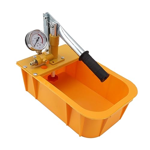 Image of Hydrostatic Test Pump, Manual Water Pressure Test Pump Kit with Gauge, 2.5MPa /362PSI Pipe Leak Detector for Plumbing, Heating, Irrigation, and Pressure Vessel Testing