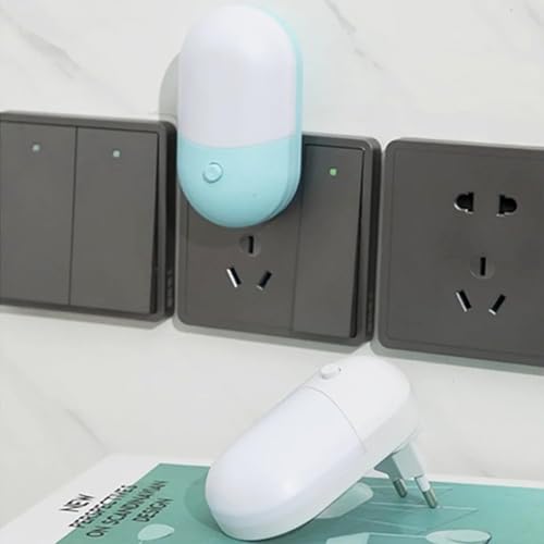 Image of ascension 1 Pc Plug in Night Lamp Night Light Energy Saving LED Plug in Lamp for Children Kids Bedroom Kids Bithday Return Gift, Assorted Color