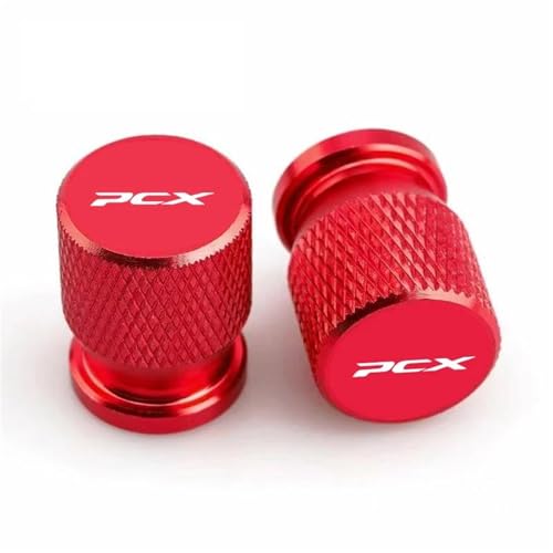 Capuchon de valve moto Honda PCX 125 150 160 rouge accessoire de pneu