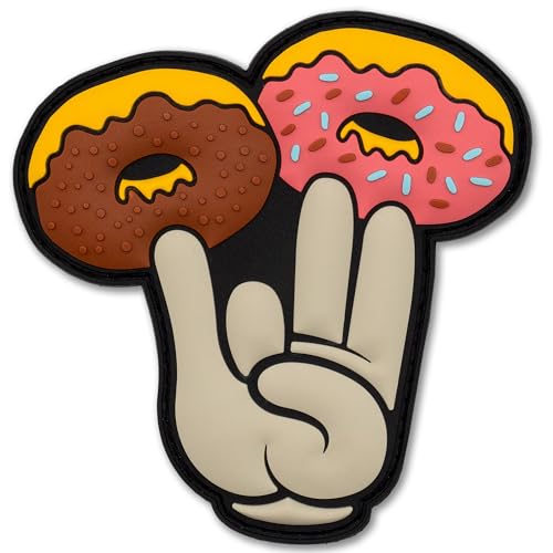 'Shocker Donuts' Funny PVC Patch: Custom Patches - Tactical Hook Backed Patch for Morale Patch Collectors, Military, Meme Lovers, The Shocker, Meme 3D PVC Patches Tactical