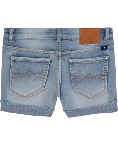 Image of Lucky Brand Girls' Cuffed Jean Shorts, Stretch Denim with 5 Pockets, Mid to High Rise Waist