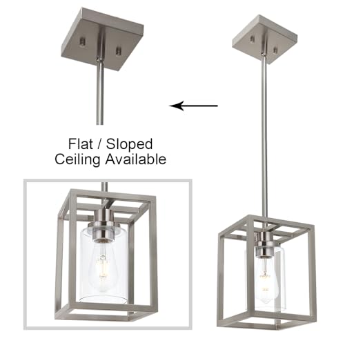 Image of MELUCEE 2 Pack Modern Pendant Light Fixtures for Kitchen Island