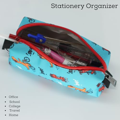 Image of VISMIINTREND Multi Utility Pencil Pen Stationery Cosmetic Brushes Sunglasses Pouch for Girls /Boys /Men /Women | School | Travel | Office | Organizer | Birthday /Return Gifts for Kids