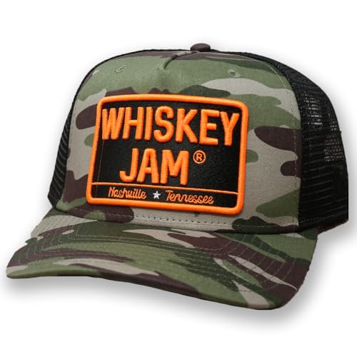 Image of Whiskey Jam WJ Tractor Adjustable Snapback Trucker Hats