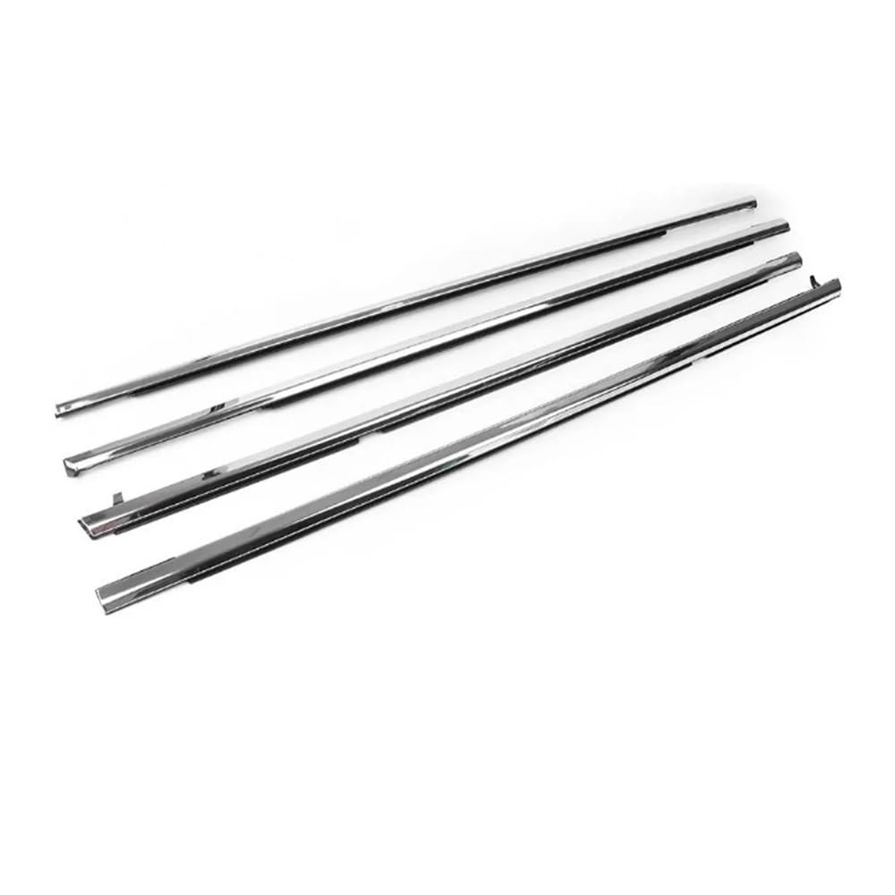 Syxlsjw Silver Sealing Strip 4Pcs/Set Car Window Door Belt Weatherstrip Seal Trims Chrome Outside Deflector Rain For Honda For Accord 2008-2012