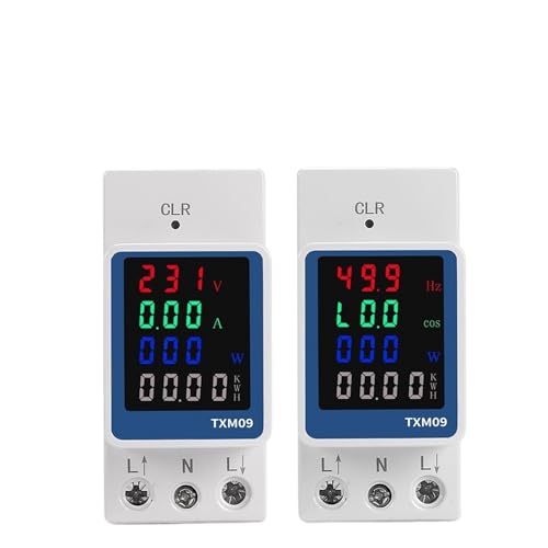 6IN1 AC���j�^�[ 110V 220V 100A �d���d�� �͗� KWH �G�l���M�[���[�^�[ �{���g AMP �d���v �d���v ���g��