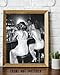 Vintage Hollywood Bar Scene - Ladies' Night Out 11x14 Unframed Poster Featuring Classic Black-and-White Photo of a 1940s Bar Scene, Retro Glamour for Elegant and Chic Lounge Décor